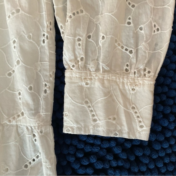 RAILS White Eyelet Long-Sleeve Peasant Dress-NWOT - Picture 12 of 15